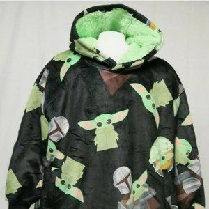 Other | New Disney Star Wars Grogu The Mandalorian Kids Oversized Hoodie  Blanket Nwt | Poshmark